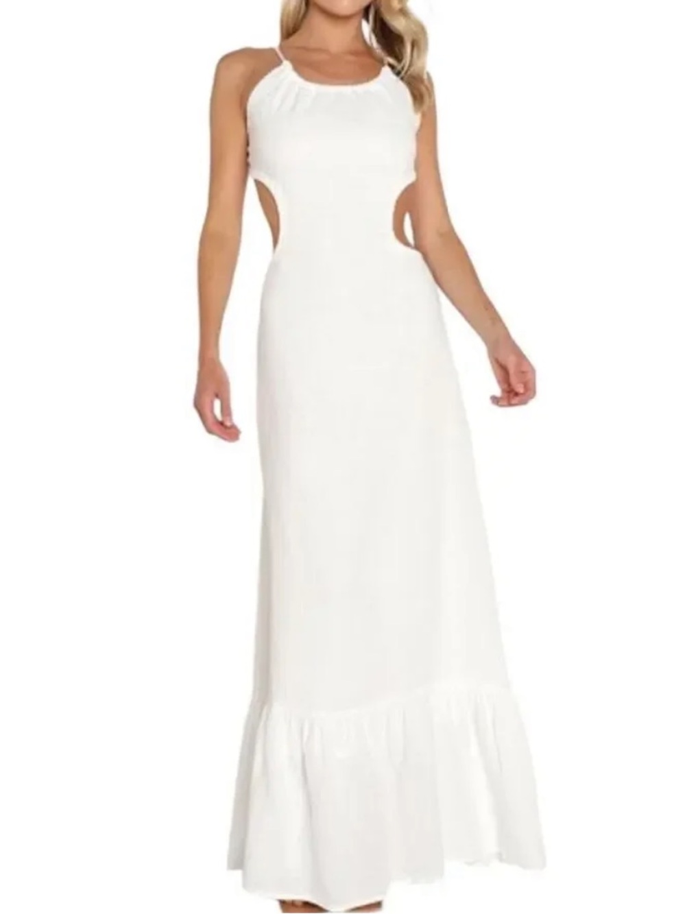 NWOT Charlie Holiday Tuscany Maxi Dress Small stain
